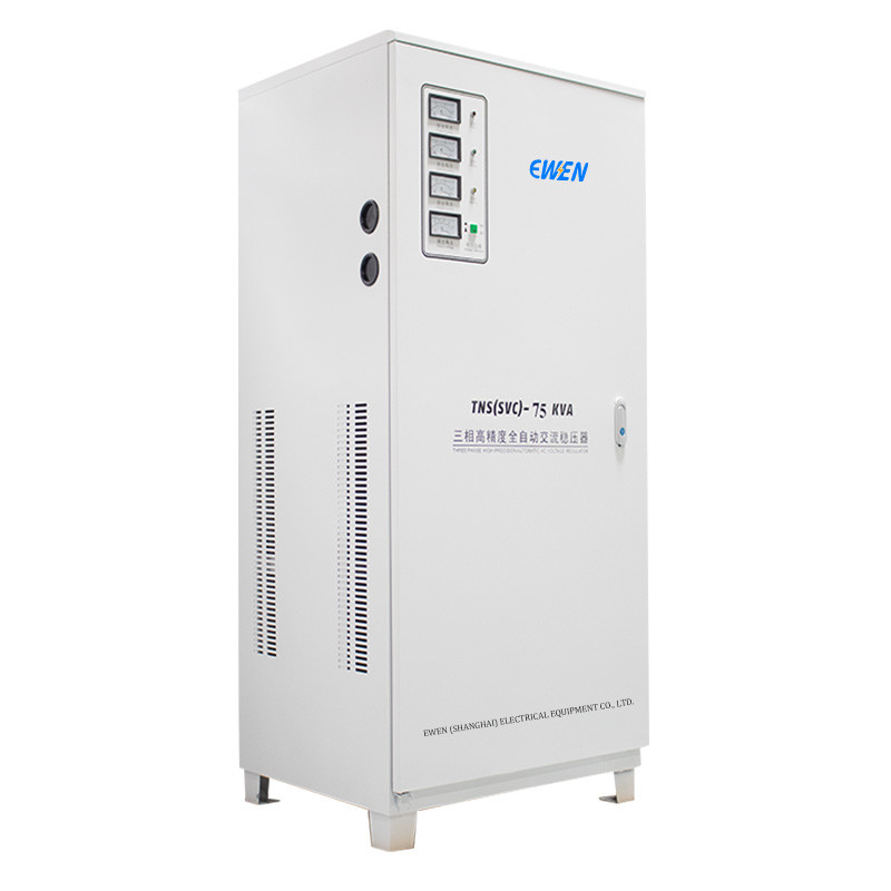 TNS ((SVC) -75KVA AC استیبلایزر قدرت سه مرحله ای تنظیم کننده ولتاژ خودکار استیبلایزر AVR 380V 230V 220V 400V 415V 440V 480V
