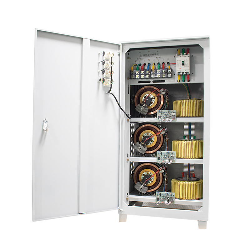 TNS ((SVC) -75KVA AC استیبلایزر قدرت سه مرحله ای تنظیم کننده ولتاژ خودکار استیبلایزر AVR 380V 230V 220V 400V 415V 440V 480V